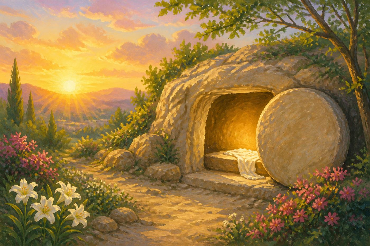 Illustration for The Cross and the Empty Tomb
