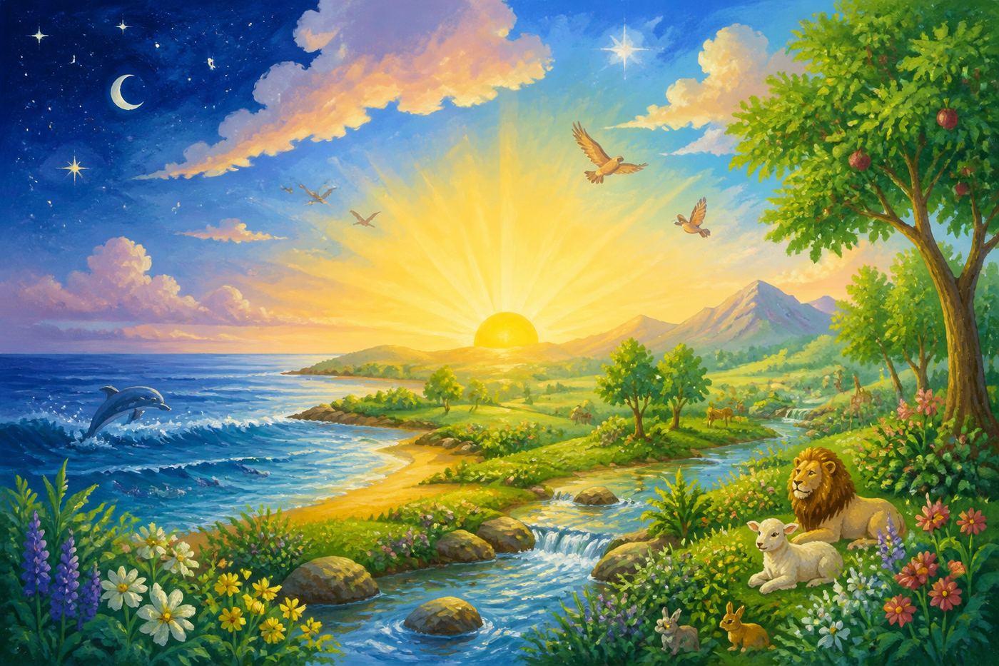 Illustration for God Made the World