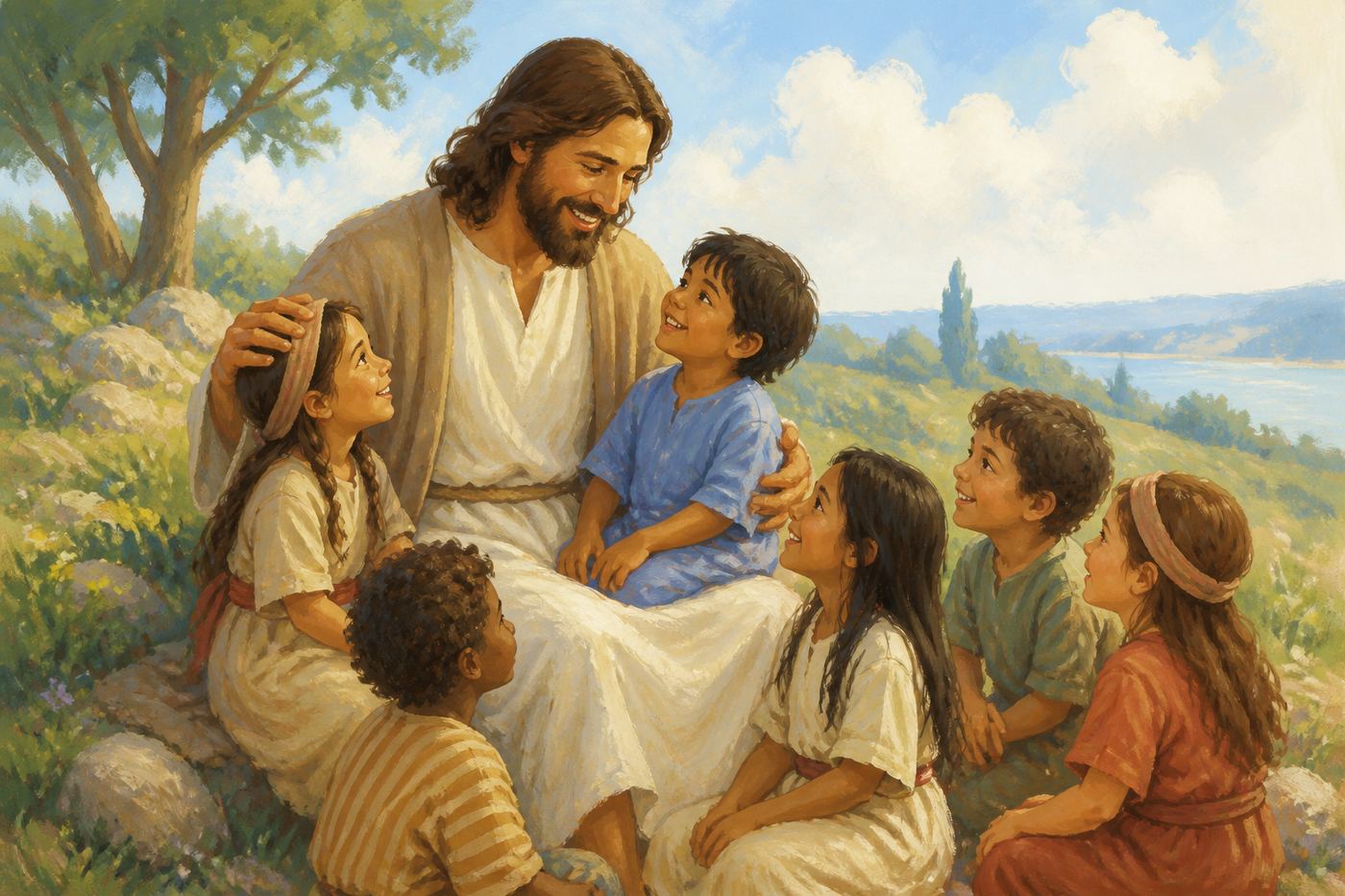 Illustration for Jesus Blesses the Children