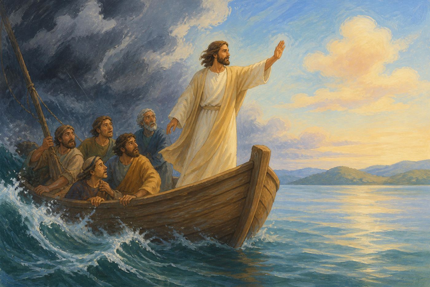 Illustration for Jesus Calms the Storm