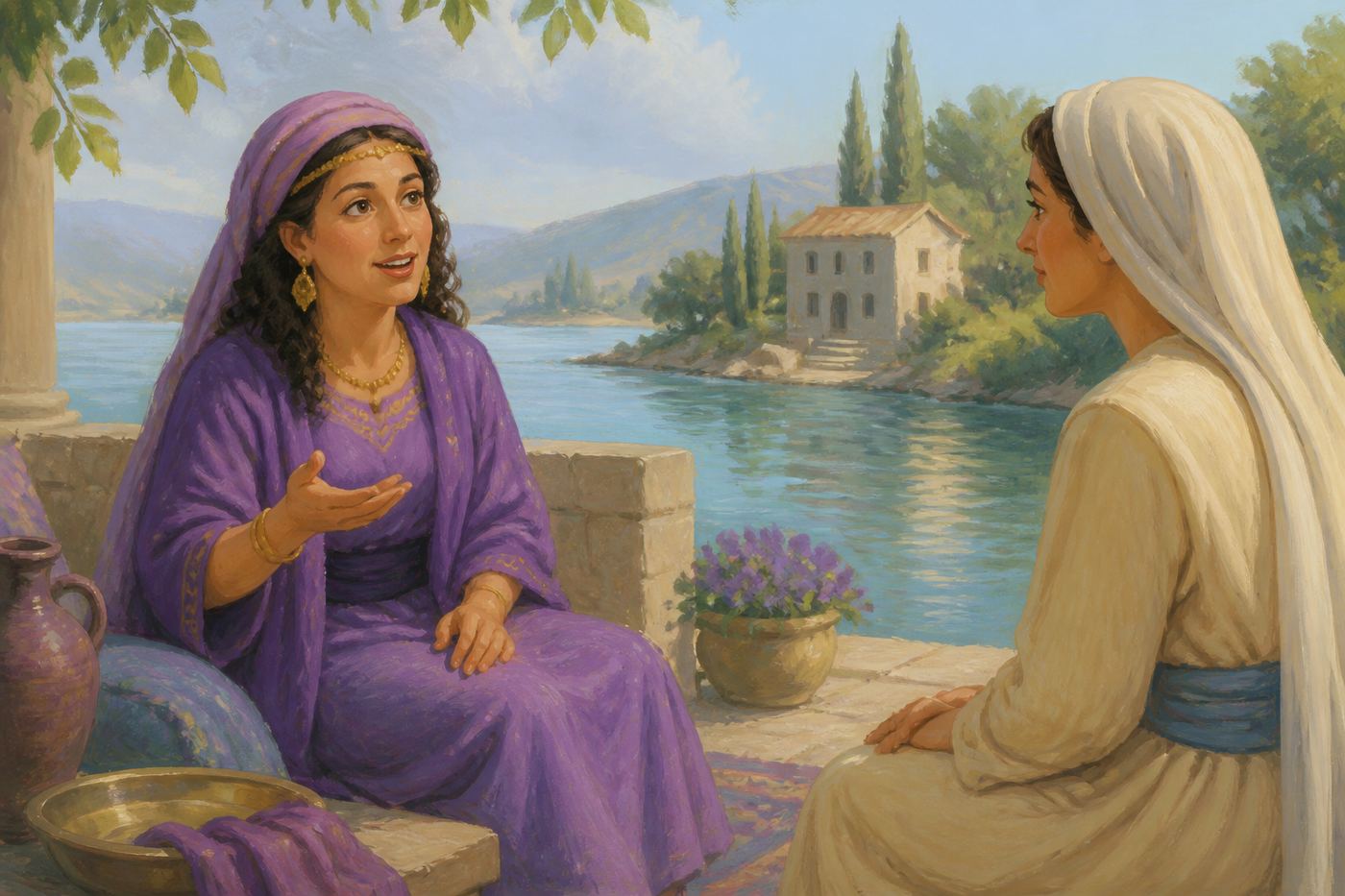 Illustration for Lydia Opens Her Home