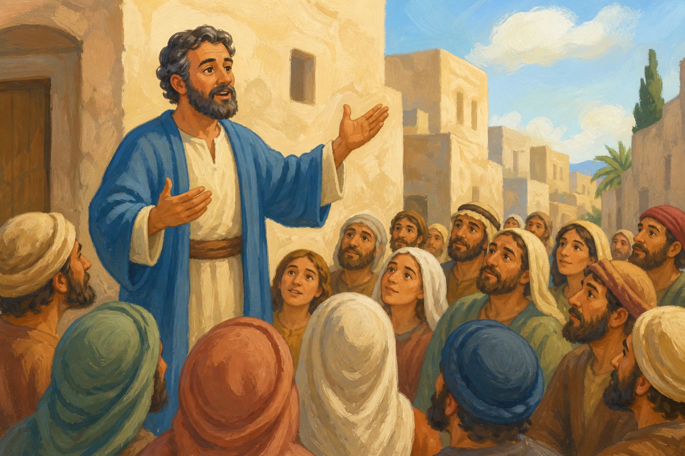 Illustration for Peter Preaches in Jerusalem