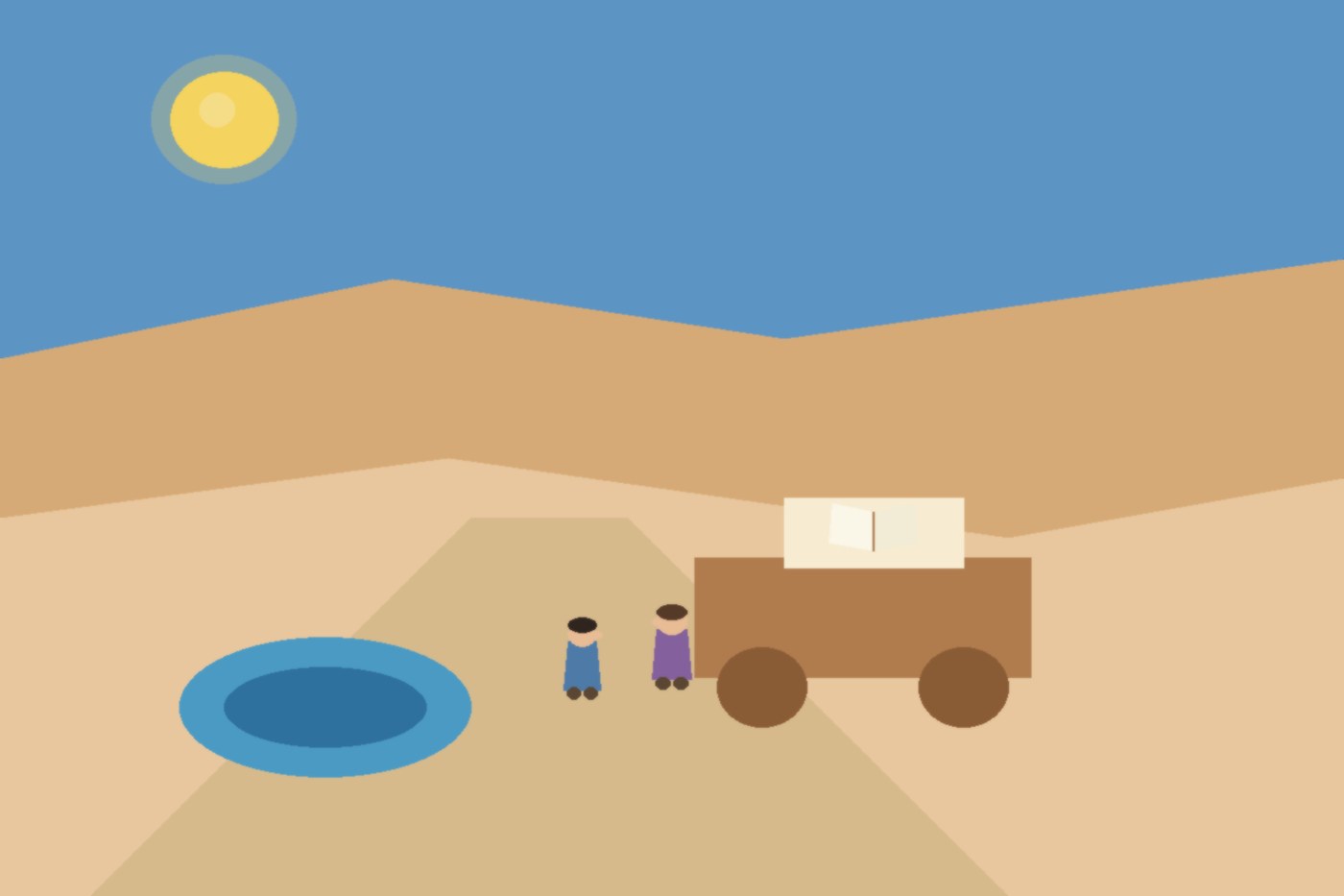 Illustration for Philip and the Ethiopian